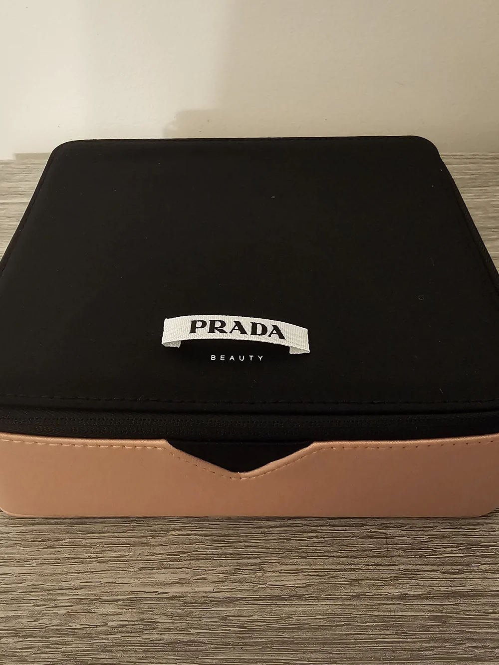 Prada Beauty Black & Pink Travel Case